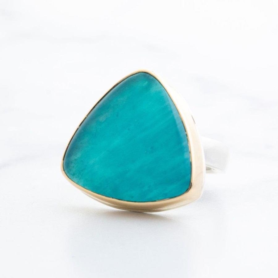 Jewelry Jamie Joseph | Sterling & 14K Gold Amazonite Ring