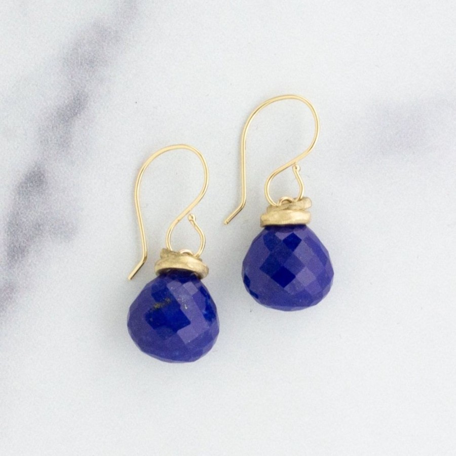 Jewelry Jamie Joseph | 14K Gold Lapis Earrings