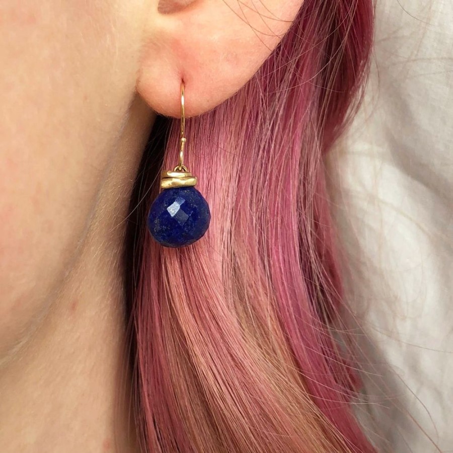 Jewelry Jamie Joseph | 14K Gold Lapis Earrings