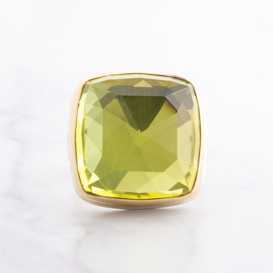 Jewelry Jamie Joseph | Sterling & 14K Gold Lemon Quartz Ring