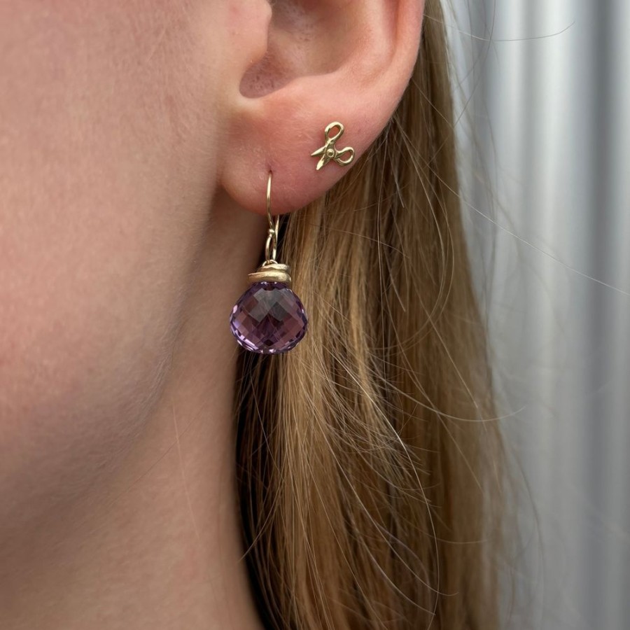 Jewelry Jamie Joseph | 14K Gold Amethyst Earrings