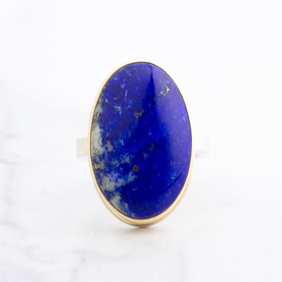 Jewelry Jamie Joseph | Sterling & 14K Gold Lapis Ring